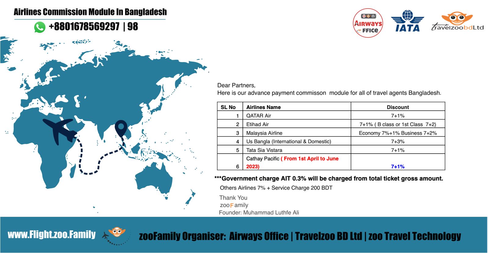 airlines-commission-module